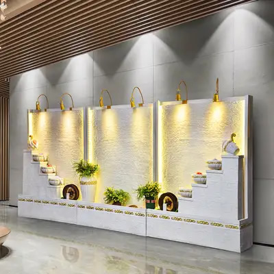 室內客廳裝飾流水水幕墻