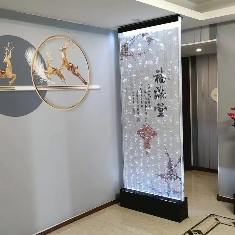 室內(nèi)玄關(guān)裝飾流水水幕墻